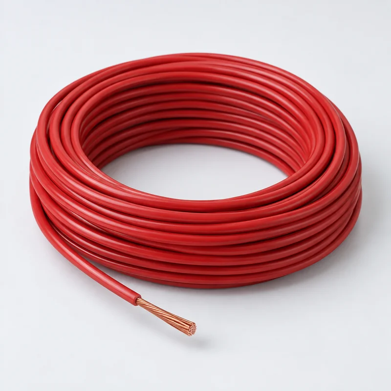 Red copper electrical wire